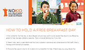 How To: Have a Free Breakfast Day