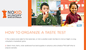 How To: Give a Taste Test