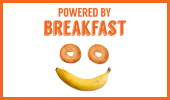 Breakfast poster: Powered By Breakfast version 3
